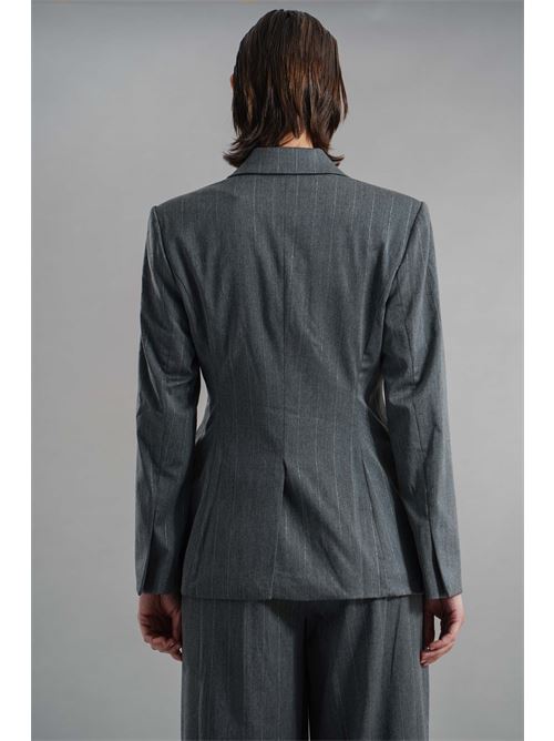 Giacca gessato in lurex Twenty Fourhaitch | NORMA GIACCAGRIGIO LUREX
